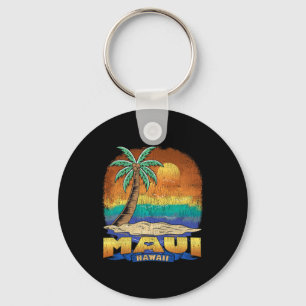Maui Hawaii Vintage noodlijdend souvenir Sleutelhanger