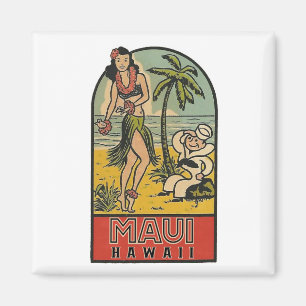 Maui, Hawaii * Vintage Travel * Magnet