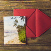 Maui Hawaii Waterverf Illustratie Reizen Briefkaart