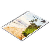 Maui Hawaii Waterverf Illustratie Reizen Notitieboek (Linkerzijde)
