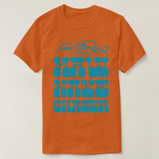 Maui Hawaii Wave Chaser Blauw T-shirt (Design voorkant)