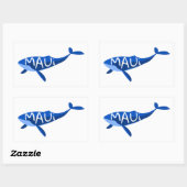Maui Hawaii Whale Rechthoekige Sticker (Vel)