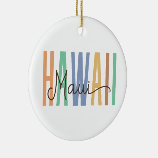 Maui Hawaii (zand) Keramisch Ornament (Rechts)