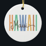 Maui Hawaii (zand) Keramisch Ornament<br><div class="desc">Maui Hawaii (zand)</div>