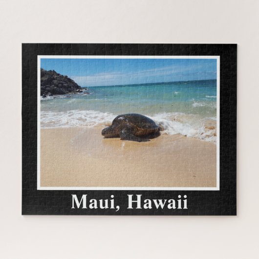 Maui Hawaii Zee Turtle Afbeelding Afbeelding Natuu Legpuzzel (Horizontaal)