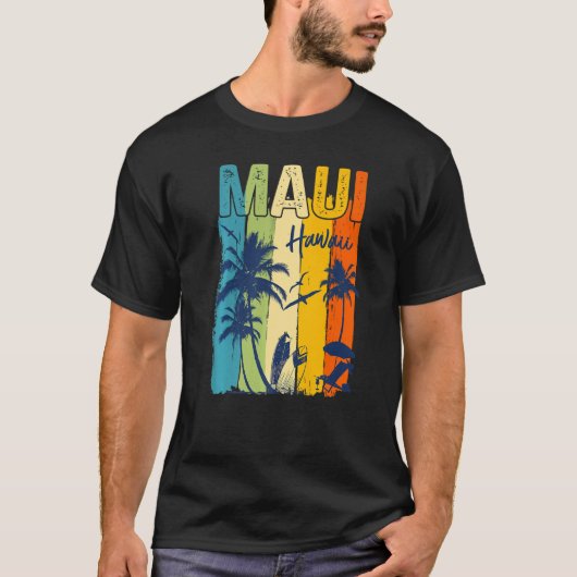 Maui Hawaiian Family Vacation Matching Group Premi T-shirt (Voorkant)