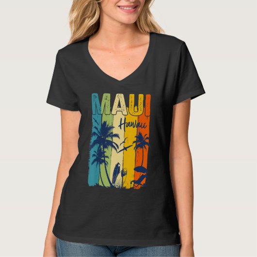 Maui Hawaiian Family Vacation Matching Group T-shirt (Voorkant)