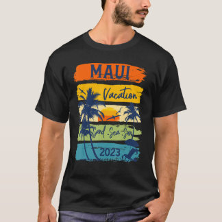 Maui Hawaiian Vacation 2023 Matching Family Group T-shirt