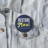 Maui herstellen ronde button 7,6 cm (In situ)