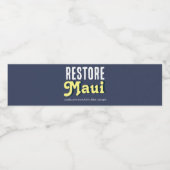 Maui herstellen waterfles etiket (Enkel label)