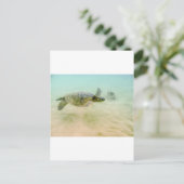 Maui Hi Beach Turtle 2014 Briefkaart (Staand voorkant)