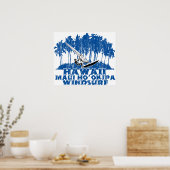 Maui Ho'okipa windsurfing Poster (Keuken)