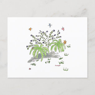 Maui huurt onder een struik aankondigingskaart