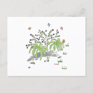 Maui huurt onder een struik aankondigingskaart