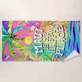 Maui is mijn Happy Place Beach Towel. Strandlaken (Voorkant)