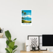 Maui Island Hawaii Reisprint Poster (Thuiskantoor)