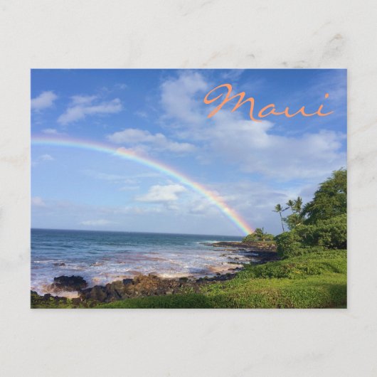 Maui Island Rainbow Briefkaart (Voorkant)
