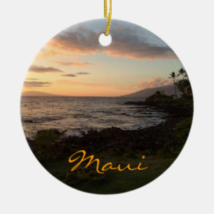 Maui Island Sunset Ornament