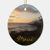 Maui Island Sunset Ornament (Links)