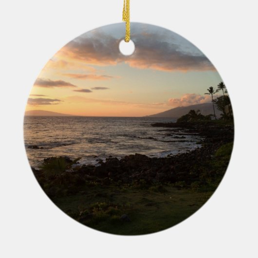 Maui Island Sunset Ornament (Achterkant)