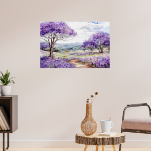 Maui Jacaranda Bomen Poster