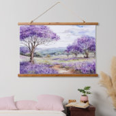 Maui Jacaranda Trees Hangend Wandkleed (Slaapkamer)