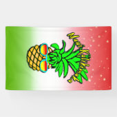 Maui Kalikimaka Pun Hawaiian kerstananas Spandoek (Horizontaal)