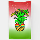 Maui Kalikimaka Pun Hawaiian kerstananas Spandoek (Verticaal)