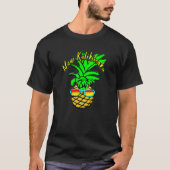 Maui Kalikimaka Pun Hawaiian kerstananas T-shirt (Voorkant)