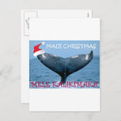MAUI KERSTMIS "MELE KALIKIMAKA" WALVISSTAART KAART (Voorkant / Achterkant)