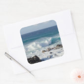 Maui Kustgolven – Oceaan Vierkante Sticker (Envelop)