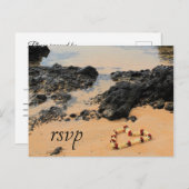 Maui Lei op Secret Beach RSVP Uitnodiging Briefkaart (Voorkant / Achterkant)
