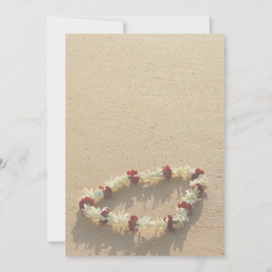 Maui Lei over geheime uitnodiging voor het huwelij (Achterkant)