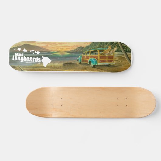 Maui Longboards Woody Longboard Skateboard (Horizontaal)