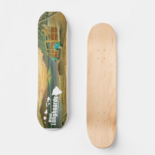 Maui Longboards Woody Longboard Skateboard (Voorkant)