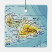 Maui  Map Keramisch Ornament (Achterkant)