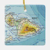 Maui  Map Keramisch Ornament (Voorkant)