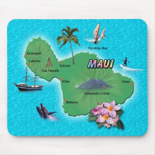 Maui Map Muismat (Voorkant)