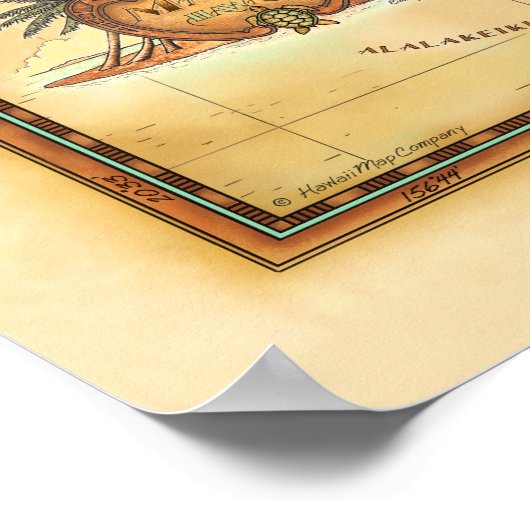 Maui Map Poster (Hoek)