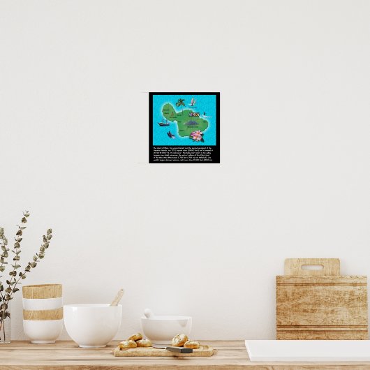 Maui Map Poster (Keuken)