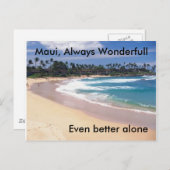 Maui, Maui, altijd wondervol, nog beter alleen Briefkaart (Voorkant / Achterkant)