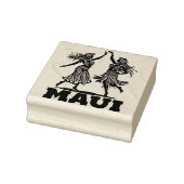 Maui Mooie Hawaiian Hula Dancer Rubber Stamp Rubberstempel (Stempel)