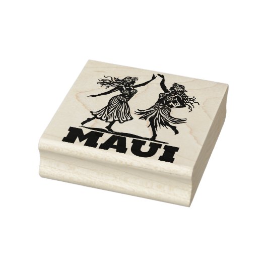 Maui Mooie Hawaiian Hula Dancer Rubber Stamp Rubberstempel (Stempel)