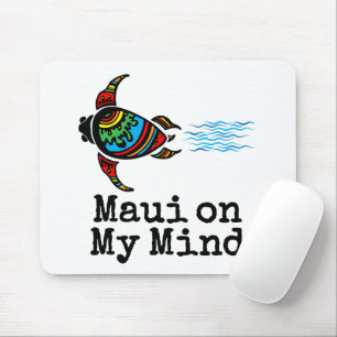Maui op mijn mind Zwemmende zeeschildpad Muismat