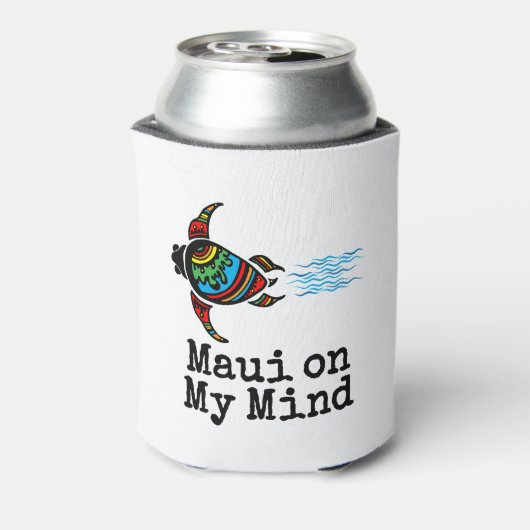 Maui op mijn Zee Turtle Blikjeskoeler (Blikje Achterkant)
