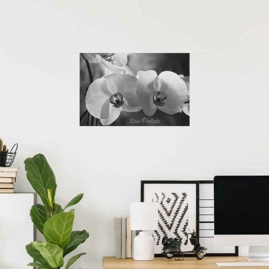 Maui Orchids Poster (Thuiskantoor)