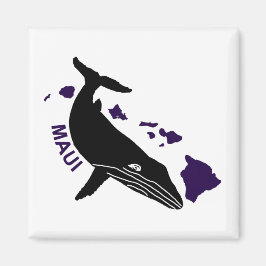 Maui - Paarse Hawaii Islands Humpback Magneet