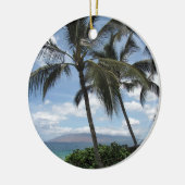 Maui Palm Trees Keramisch Ornament (Links)