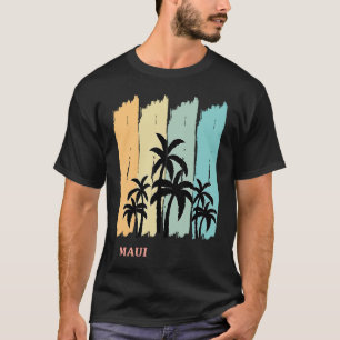 Maui Palms Zon Hawaii Surf Aloha Oahu Waikiki  Sou T-shirt