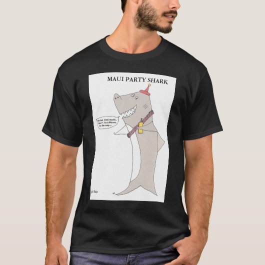 MAUI PARTY SHARK T-SHIRT (Voorkant)